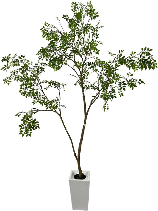 Artificial Elm Tree Faux Elm Tree 9ft Tall Fake Plant in Pot Fake Silk Tree Faux Plants Indoor