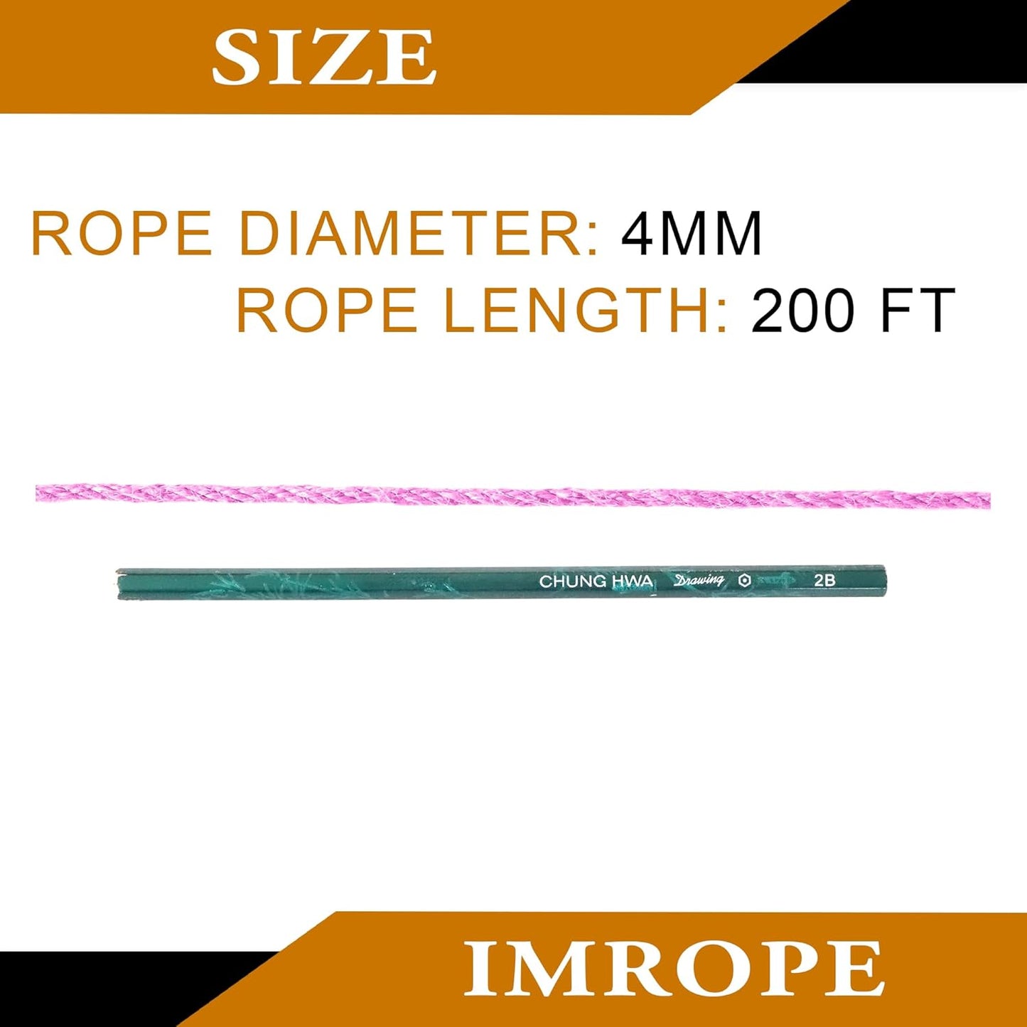 4mm x 200 Feet Pink Jute Rope, Twine for Gardening Tomato Climbing Plant Tie Floristry Crafts Gift Wrapping Packing Decor