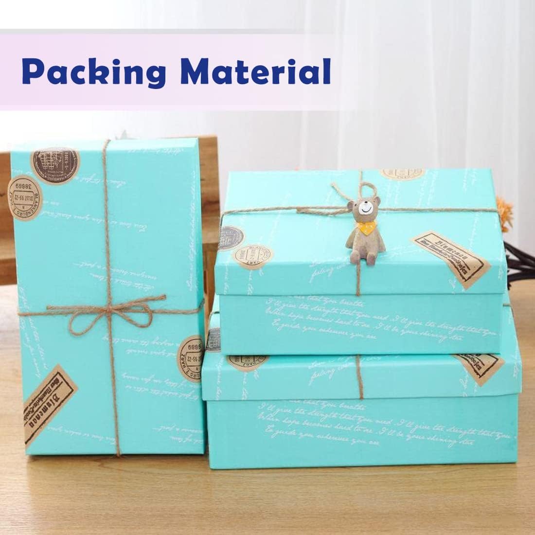 PerkHomy 1100FT Jute Twine String 2mm 3ply Natural Thin Twine for Craft Gardening Gift Wrapping Packing Material Wedding Christmas Decoration Bulk