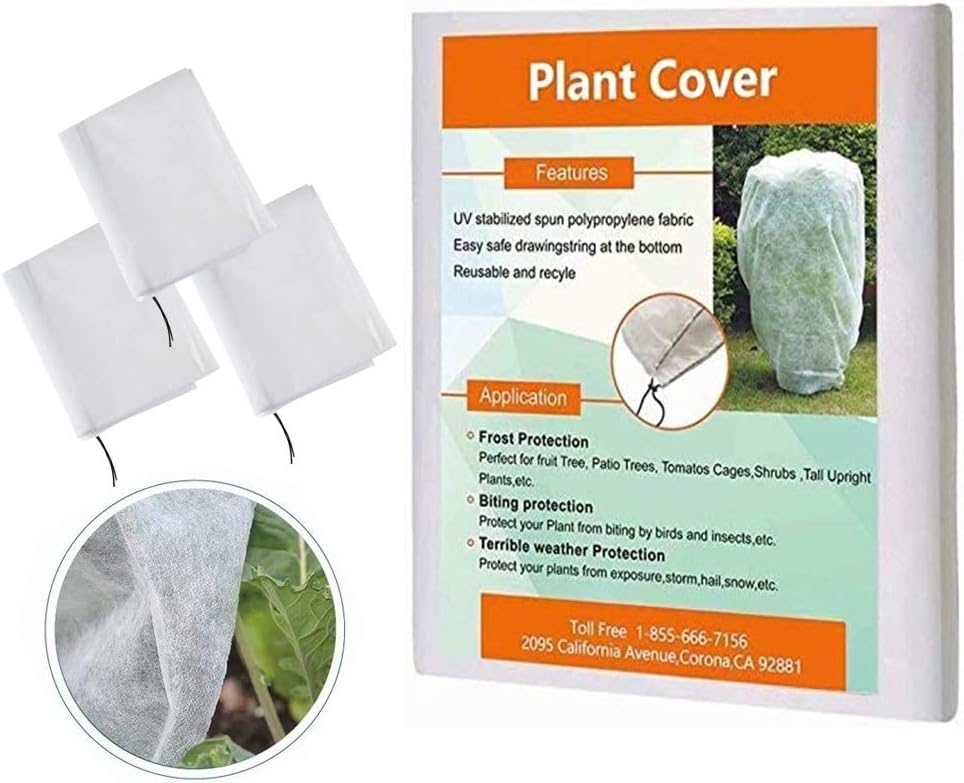 Agfabric Plant Covers Freeze Protection 1.5oz 84''x72'' Frost Cover for Garden Tree Protection Winter Tree Cover for Frost Proctection, 4 Pack