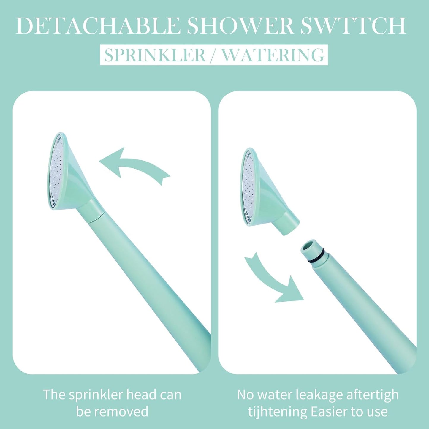 2 Gallon Watering Can for Indoor Plants, Garden Watering Cans for Outdoor Plant House Flower, Modern Plant Watering Can Large Long Spout with Sprinkler Head