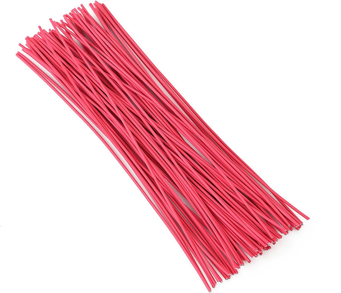 200 Pcs 6 inch Garden Twist Tie, Round Plastic Twist Ties for Plants, Vines and Wrapping Cords or Christmas Tree Gardening Plants Growth and Care, Office Home Cable Organization (Red)
