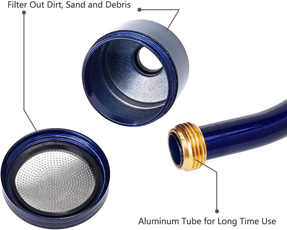 GREEN MOUNT Watering Wand, 24 Inches Sprayer Wand with Superior Stainless Head, Perfect for Hanging Baskets, Plants, Flowers, Shrubs, Garden and Lawn, Purple