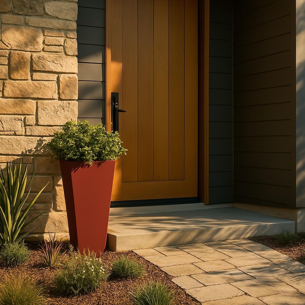 Tapered Planter (COR-Ten Steel, 12" x 12" x 24")