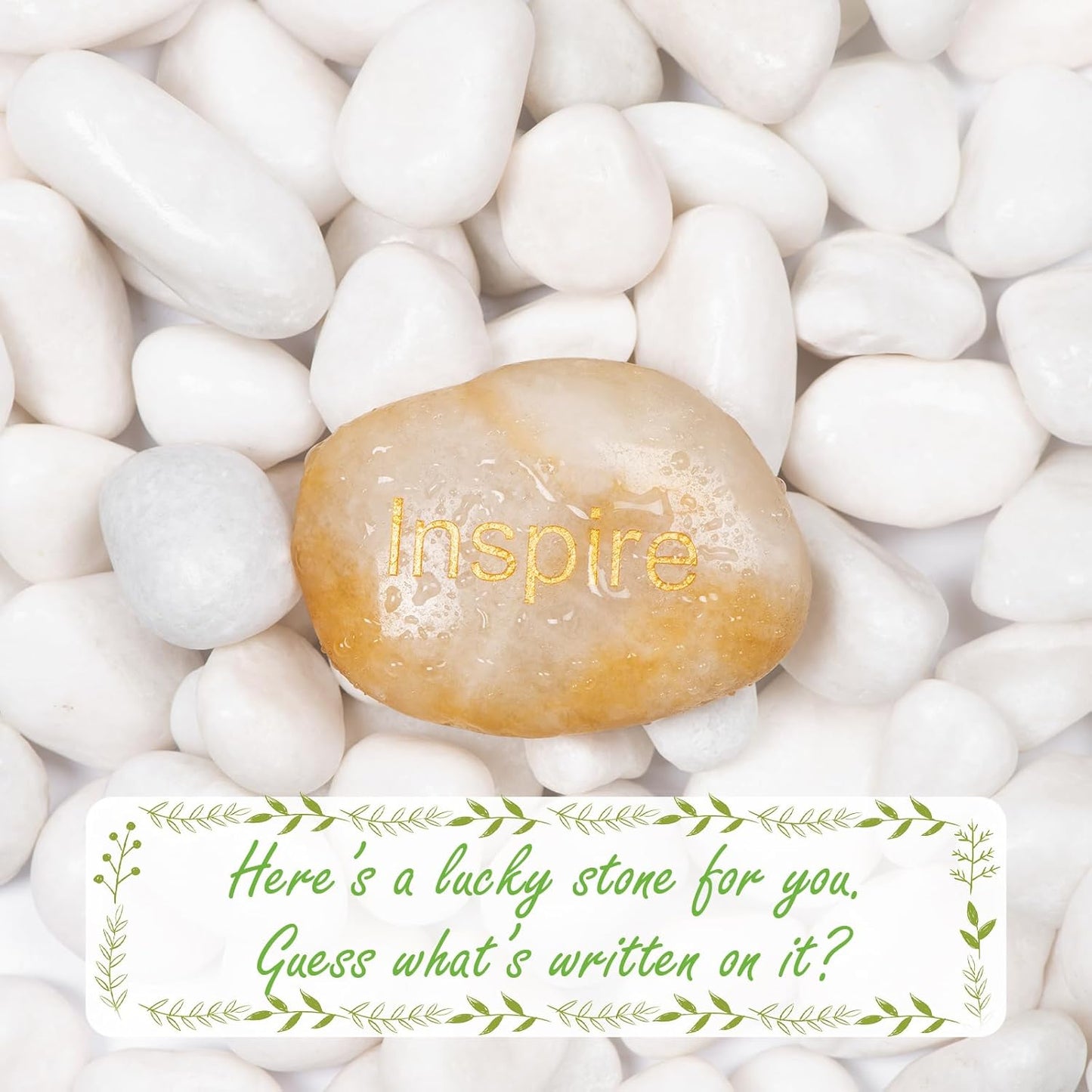 11lbs White Natural River Rocks, Polished Pebbles for Plants Garden, 1-2 inch Decorative White Stones, Ideal for Fish Tank, Vases, Crafting, Home Decor and Garden Landscaping Rocks,White