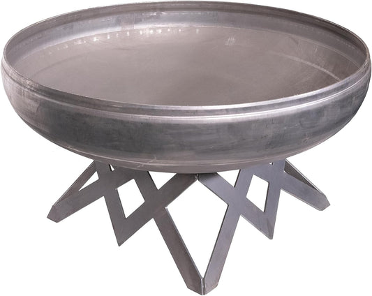 Liberty Fire Pit – Ohio Flame Wood Burning Outdoor Fire Pit - 24" Diameter with Angled Base (Made in USA)