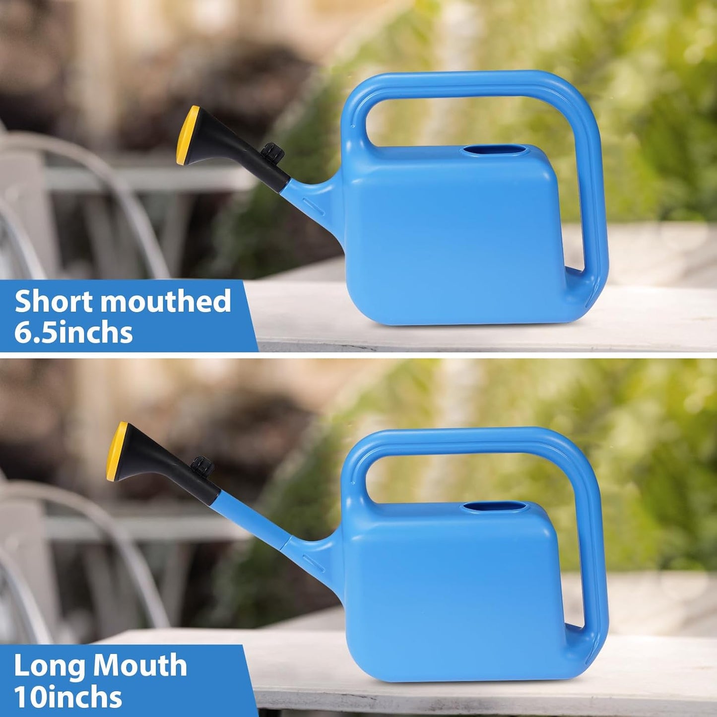 Outdoor Watering Can for Plants Indoor Watering Can for Houseplants 3/4 Gallon 3L (Blue)