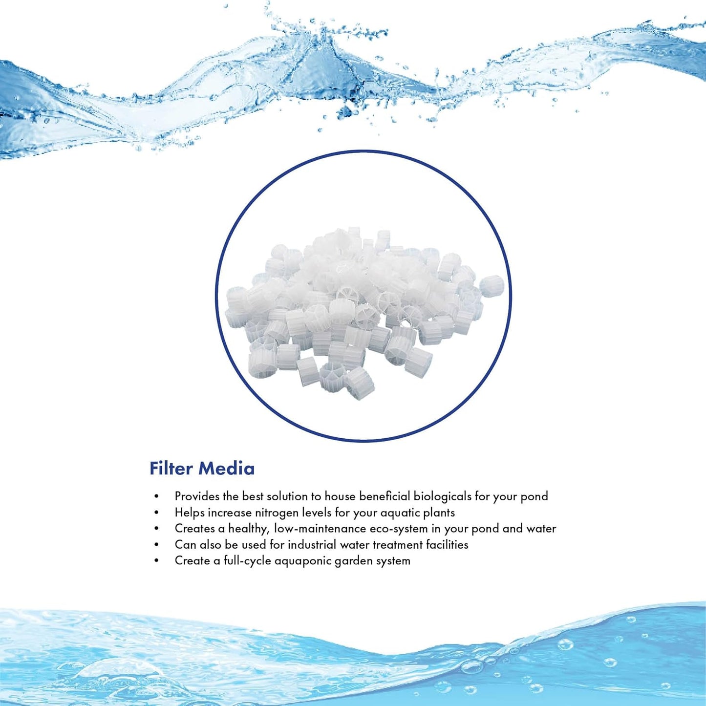 HALF OFF PONDS Simply Clear PRO Koi Pond Filter System with 2HP Blower – Filters Ponds Up to 27,000 Gallons – Bio Comb Media, 6-Way Valve, Pressure Gauge - Mechanical & Biological Filtration