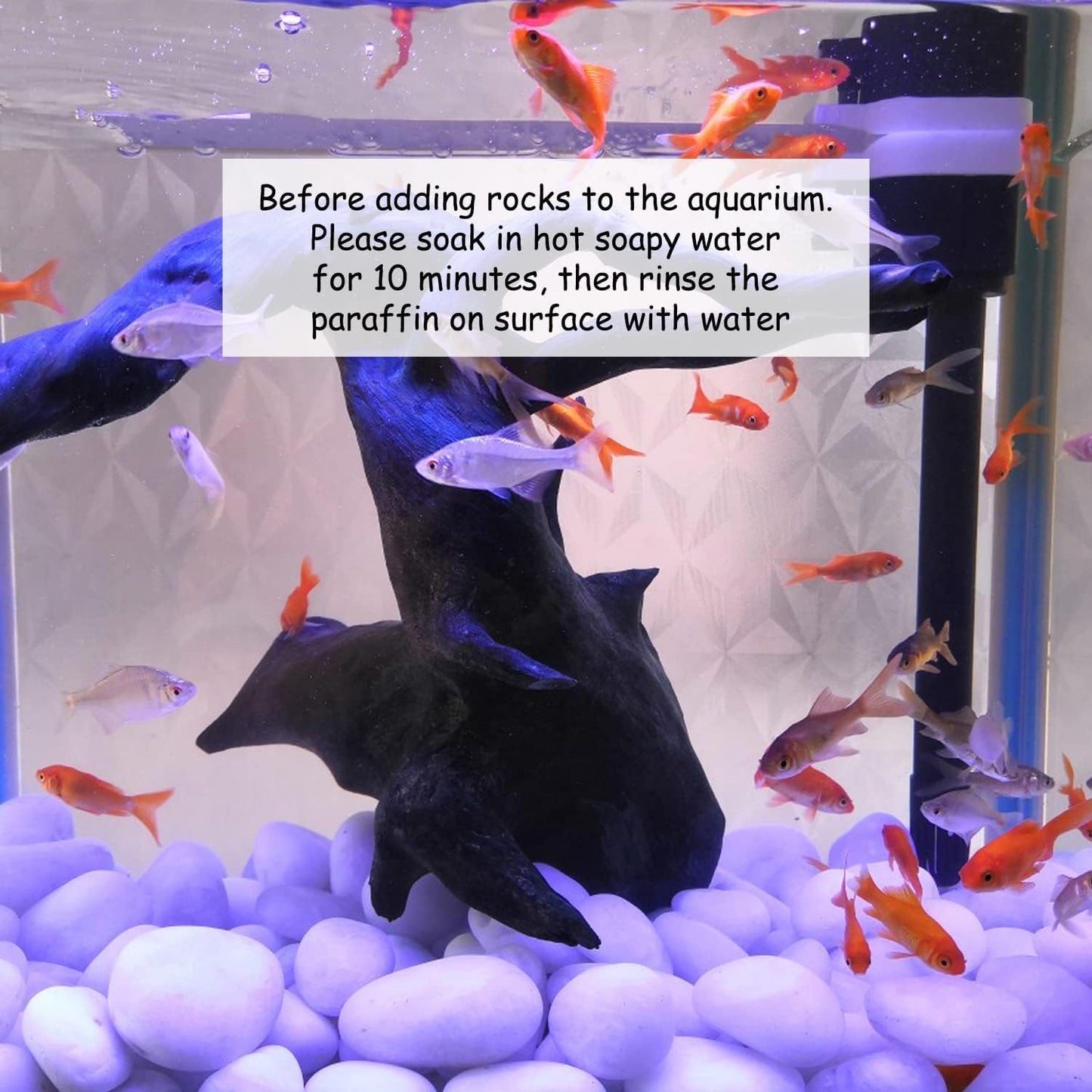 2 lbs Polished White Pebbles for Pebbles, 1-2 Inch Smooth White River Rocks for Plants Potted Vases Fillers Fish Tank Landscaping and Outdoor Garden Decorative Rocks