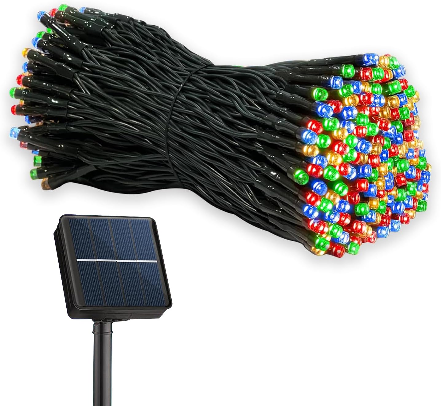 Solar String Lights Solar Christmas Lights 200 LED 72 Ft 8 Mode Outdoor String Lights Waterproof for Garden Party Patio Home Wedding Lawn Christmas Halloween Tree Decorations (Multi Color)