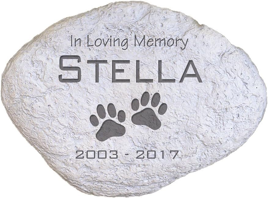 GiftsForYouNow Engraved in Loving Memory Pet Memorial Garden Stone, 11.5 Inch, Pet Loss Gift, Dog Memorial, Temporary Grave Marker, Dog Headstone, Dog Memorial Gift for Loss of Dog
