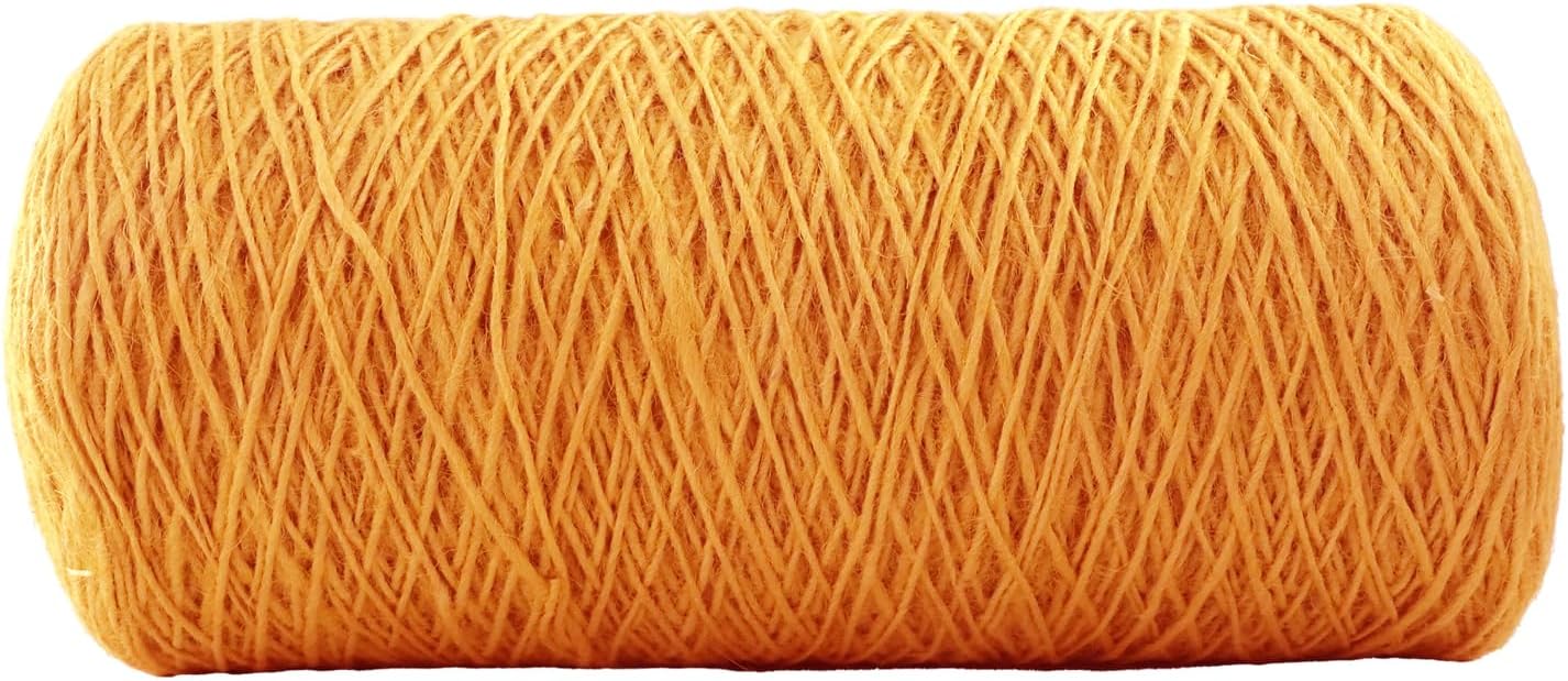 1mm x 1000 Feet Orange Jute Rope, Twine for Gardening Tomato Climbing Plant Tie Floristry Crafts Gift Wrapping Packing Decor