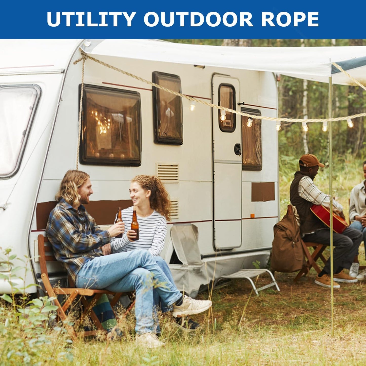 Vanhench Climbing Rope, Jute Rope 1IN X100Feet, Heavy Duty & Thick Sisal Hemp Nautical Rope for Tug of War/Swing/Team Building Games for Carnival Party/Bundling/Crafts