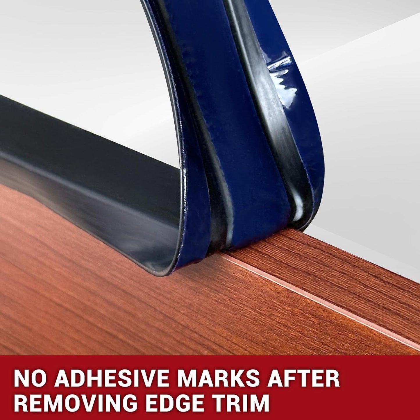 Rubber Edge Trim, Flexible Self-Adhesive U Shaped Peel and Stick Edge Banding, 2-1/2"(63.5mm) U Channel Edge Protector, Edge Guards for Woods, Furniture, 20Ft, Black Color