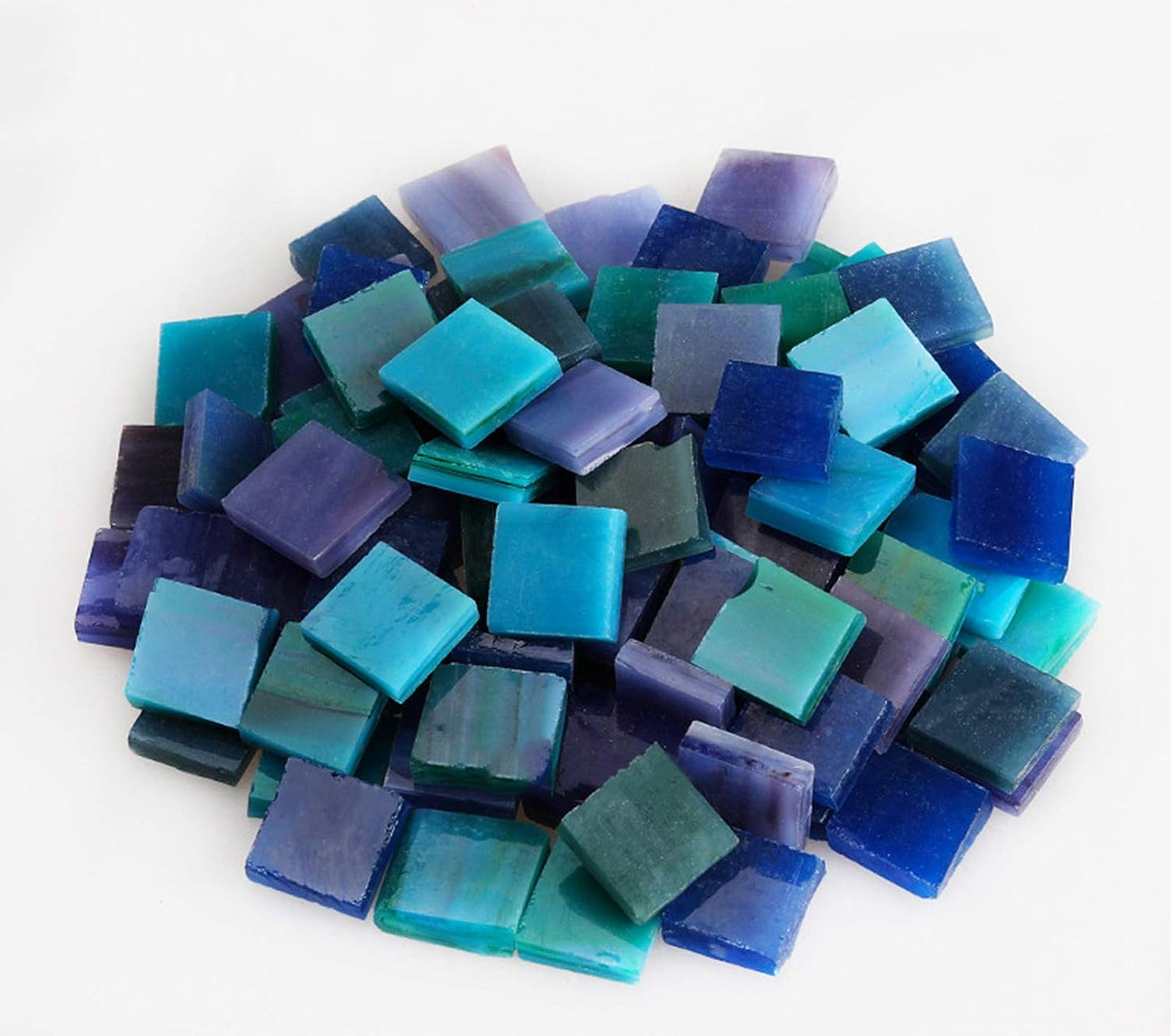 Mosaic Tiles 270 Pieces / 200 g Pack of Colored Mica Glass Mosaic Tile Supplies for Home Decoration, DIY Crafts, Plates, Picture Frames, Flowerpots – 1x1 cm Square Tiles (Retro)