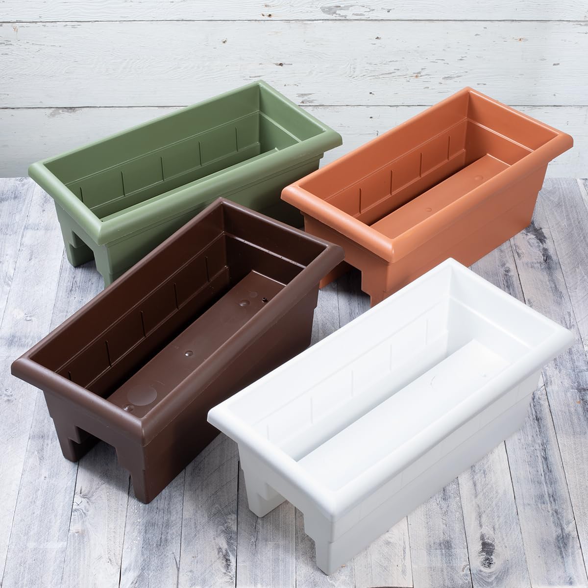 Root & Vessel Countryside Rail Planter, Terra, 24"