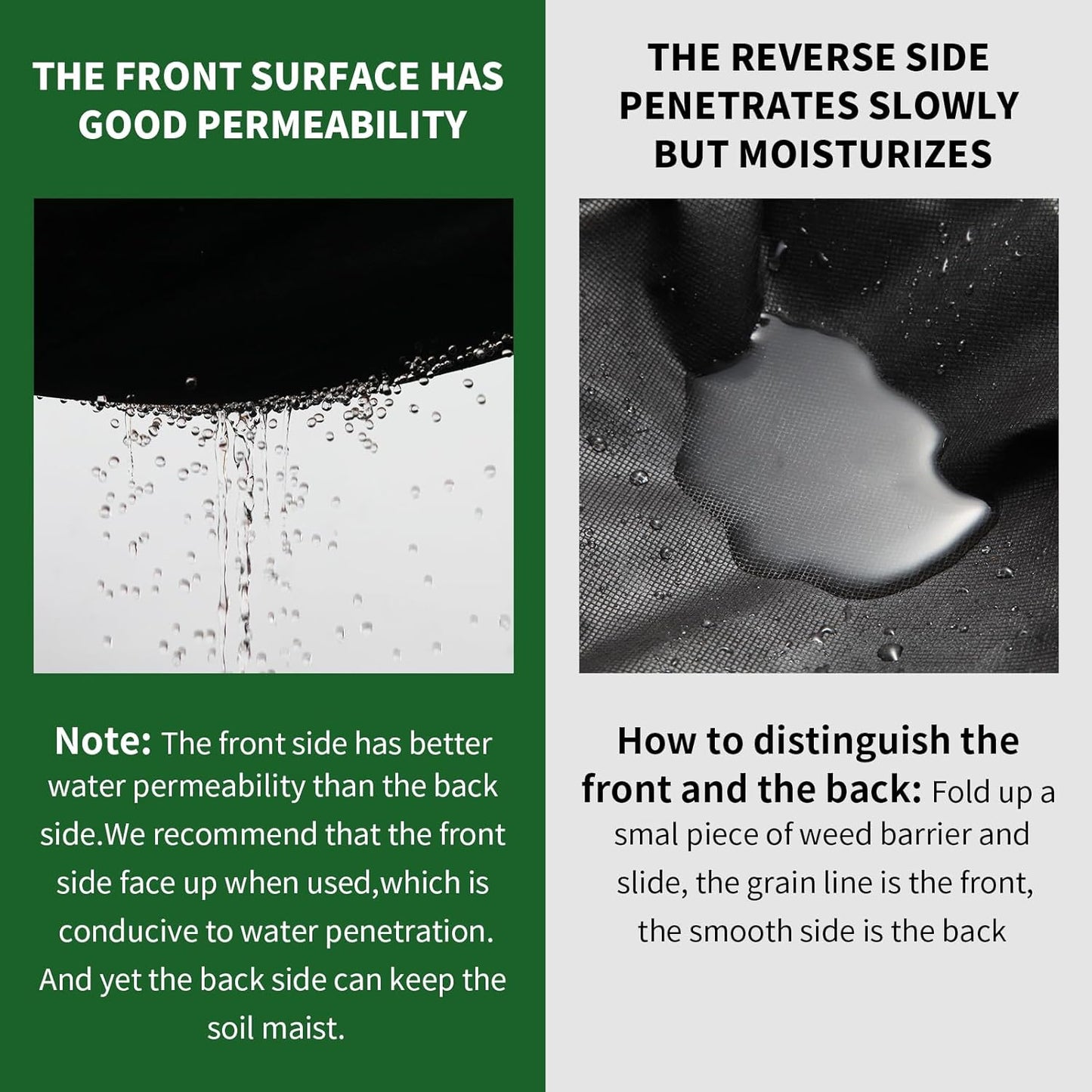 Non-Woven Weed Barrier Landscape Fabric, Durable Heavy-Duty Weed Removal Block, Easy to Set, Excellent Weed Control (3.2 oz) (3.2FT*320FT)