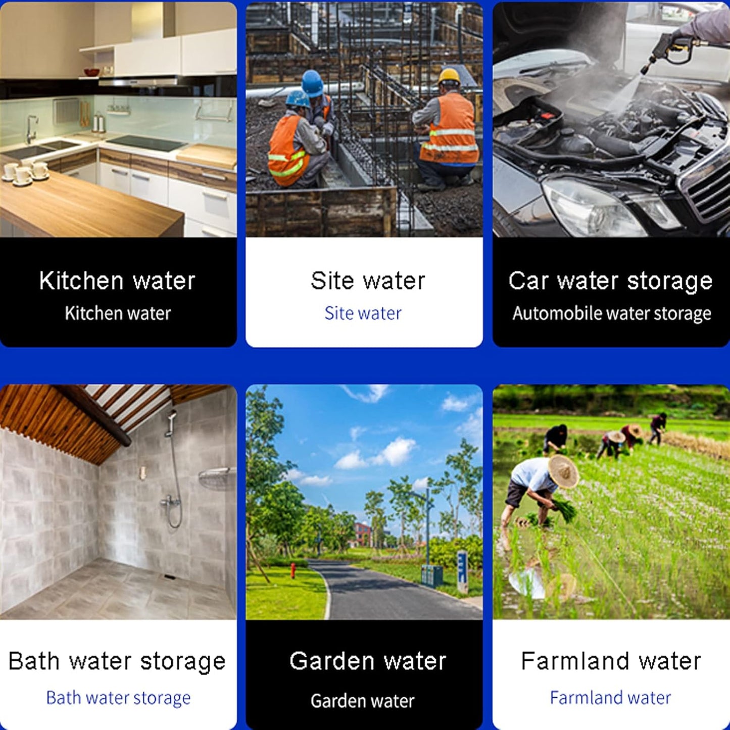 Water Storage Container with Spigot Hose, 52.8 Gallon Portable Water Tank Thick Water Dispenser Carrier Heavy Duty Water Bucket for Hiking Picnic Vehicle Outdoor Emergency(Size:35L/9.3Gal)