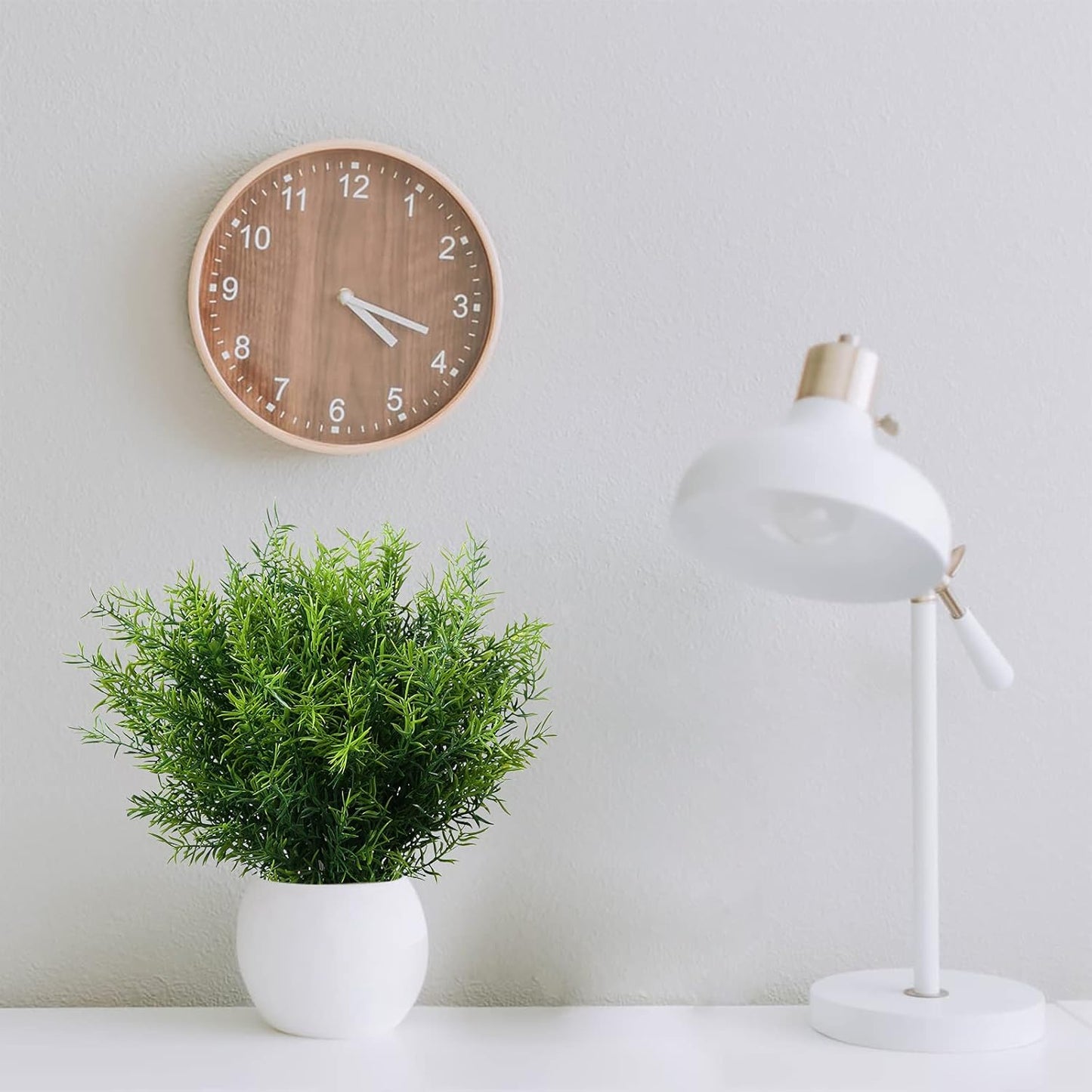 Artificial Plants Flowers Grass Shrubs 8 Pack No Fade Faux Plastic Flowers Outdoor for Farmhouse Garden Porch Patio Indoor Wedding Decoration Greenery Fake Plants uv Resistant