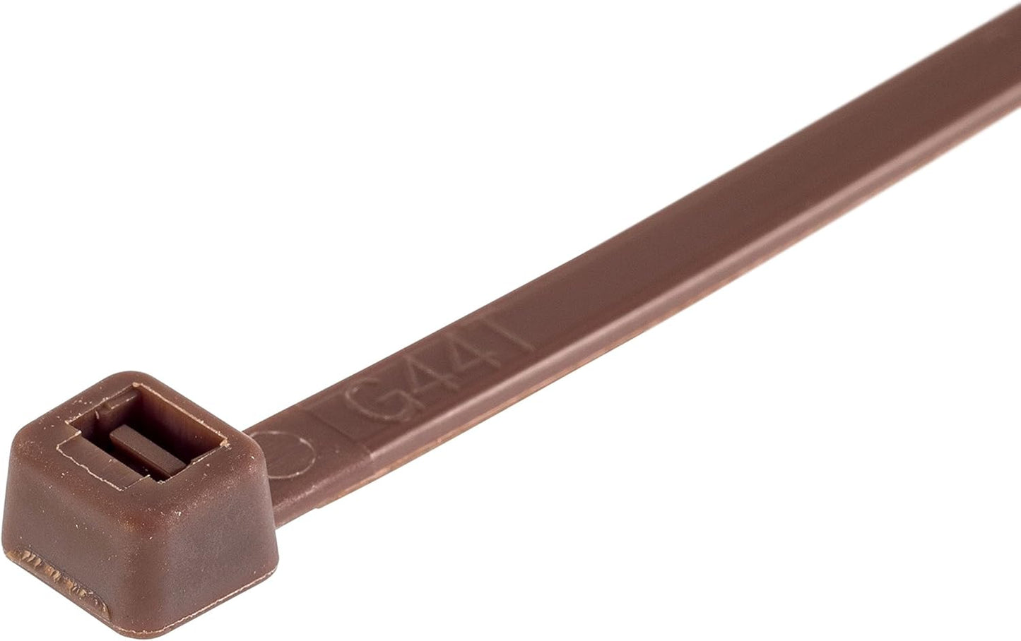 GTSE 14 Inch Brown Zip Ties, 100 Pack, 50lb Strength, UV Resistant Long Nylon Cable Ties, Self-Locking 14" Tie Wraps