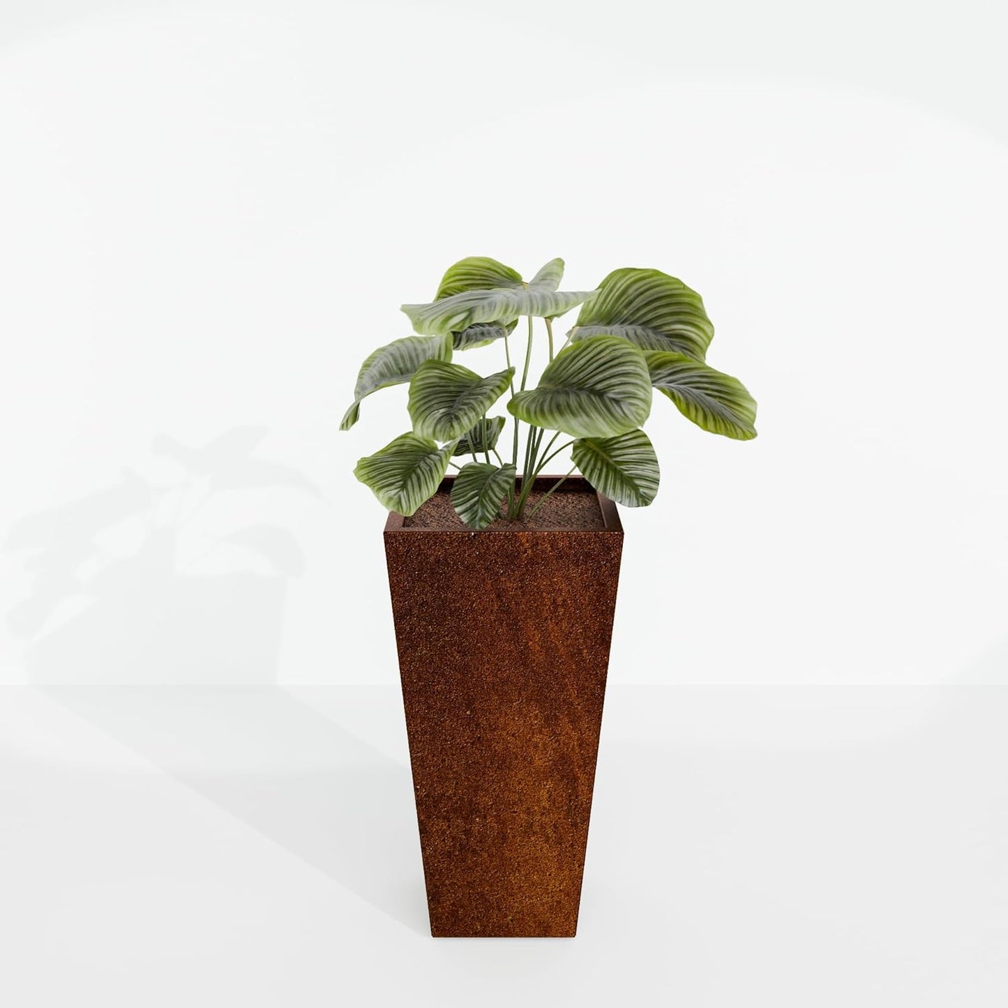 Tapered Planter (COR-Ten Steel, 15" x 15" x 30")