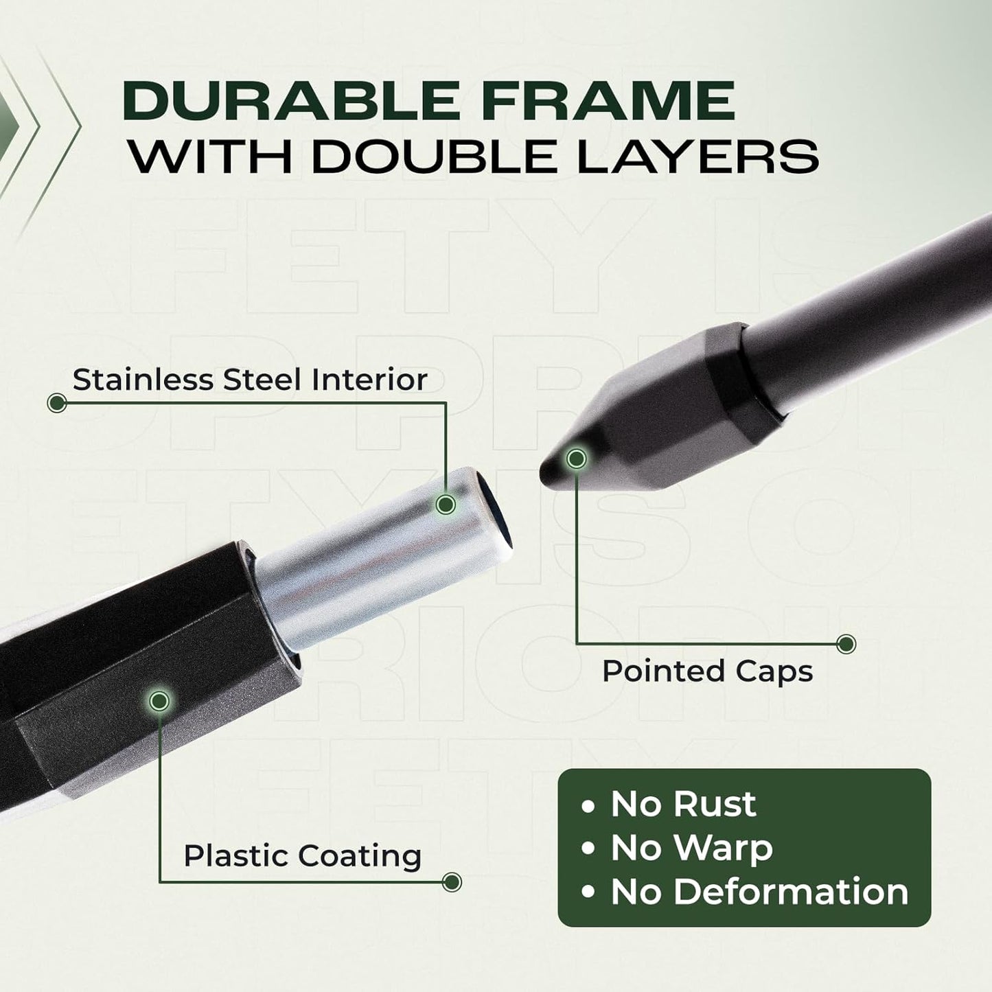 Idzo Garden Arch Trellis, 88in Tall Stainless Steel Tunnel Vegetable Trellis w PE Coating Protect Against Rust, Space-Saving & Durable Cucumber Trellis for Climbing Plants Outdoor, Minimal Maintenance