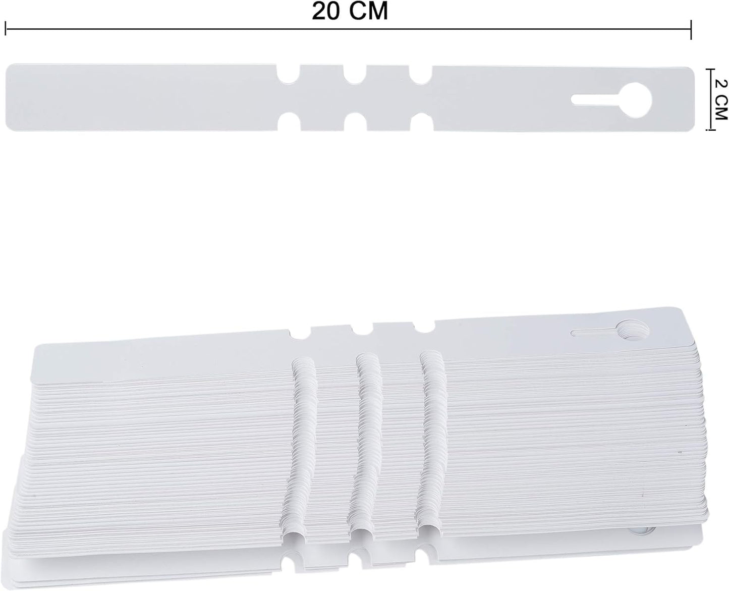 200 Pcs White Plastic Plant Tags with a Marker Pen, Wrap Around Hanging Tree Tags Nursery Garden Labels Waterproof Nursery Garden Stakes, 2x20cm