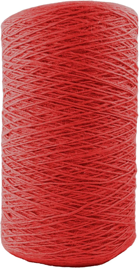 1mm x 1500 Feet Red Jute Rope, Twine for Gardening Tomato Climbing Plant Tie Floristry Crafts Gift Wrapping Packing Decor