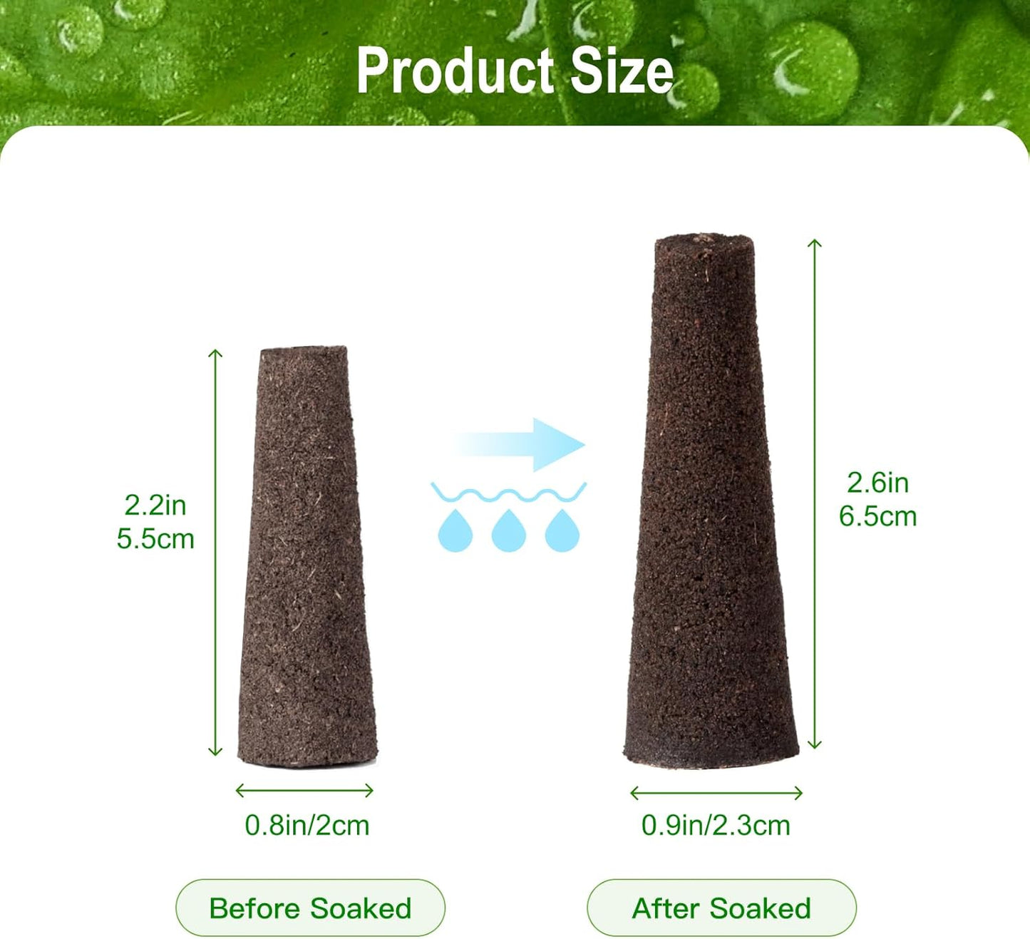 60 Pack Hydroponic Grow Sponges Seed Pods Replacement, Rapid Rooting Nursery Sponges Compatible with Aerogarden & Most Hydroponic System