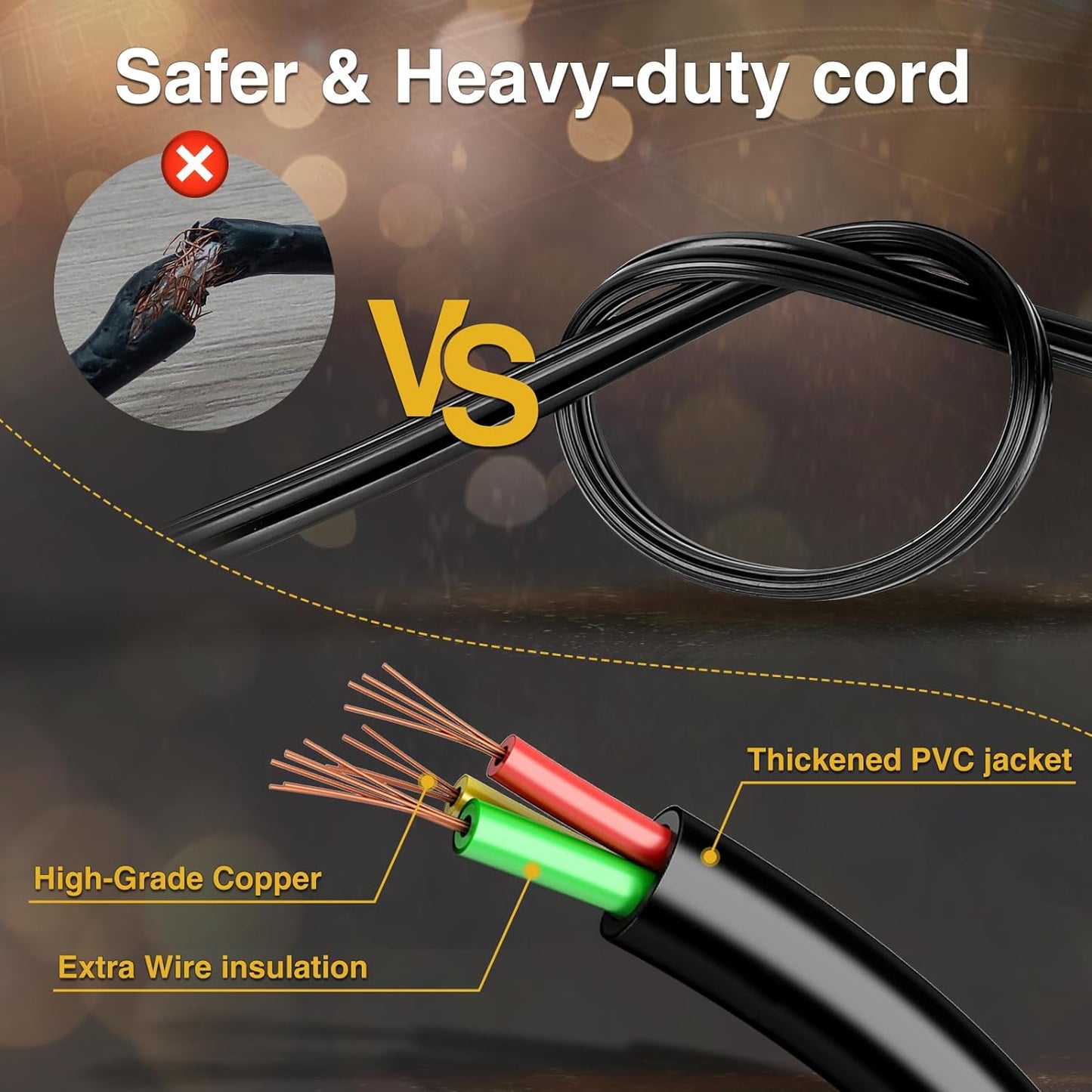 ZJOJO 200FT Outdoor String Lights, G40 Globe Outdoor Lights with 100 Shatterproof LED Bulbs (6 Spare), 2700K Hanging Waterproof Patio Light, Connectable String Lights for Outside Backyard Porch Party