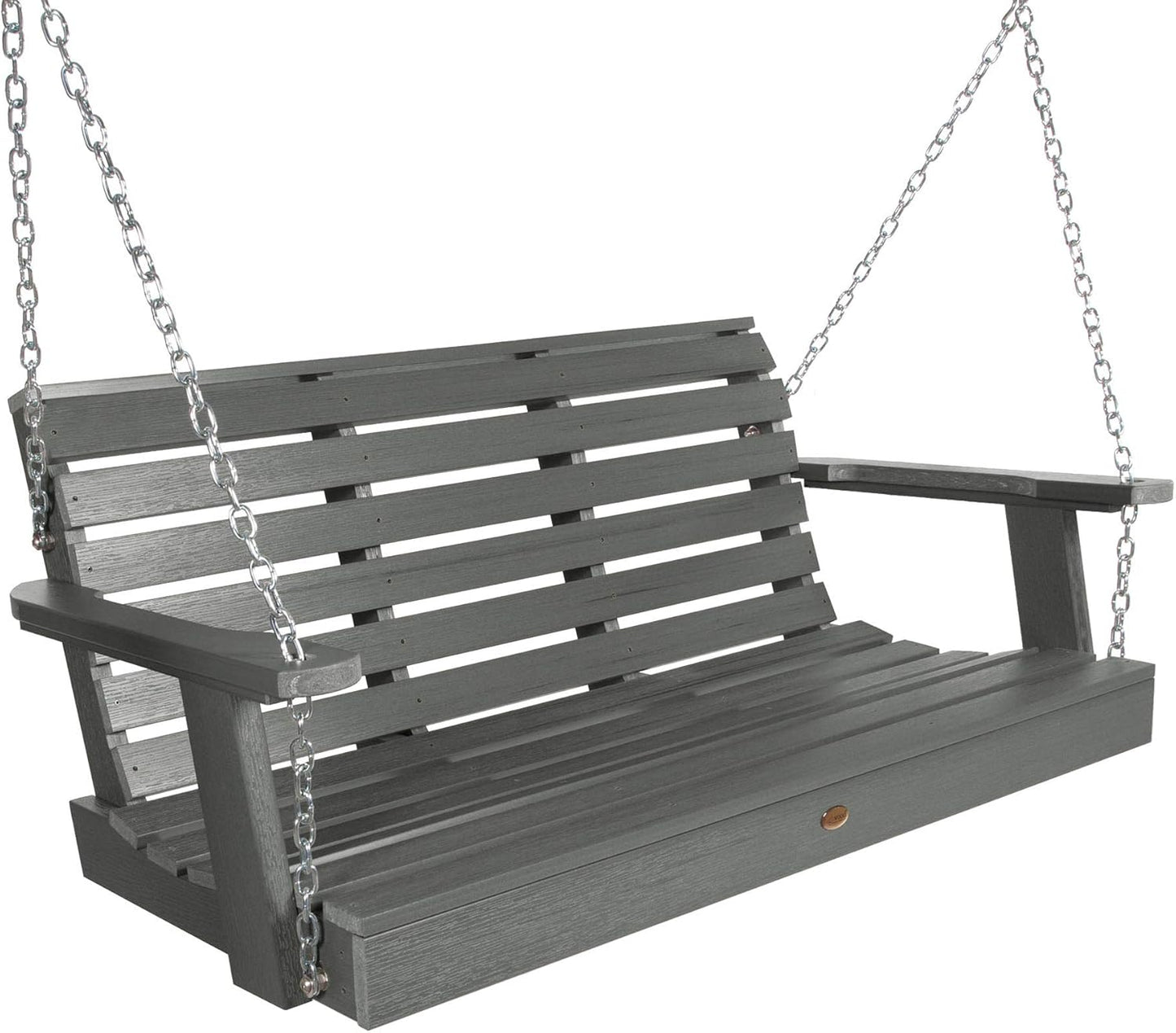 Highwood Weatherly Porch Swing, 4 Feet, Coastal Teak