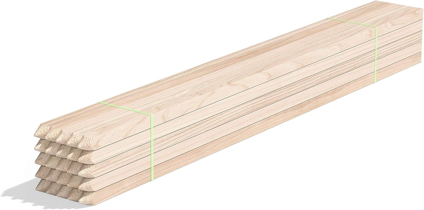 Greenes Fence 3 Ft. Wooden Garden and Sign Post Stakes (50-Pack)