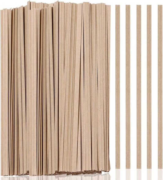1000 Pcs Twist Ties, Kraft Paper Twist Ties Plant Ties Reusable Bread Ties for Party Cello Candy Coffee Treat Bags Cake Pops (13.8'')