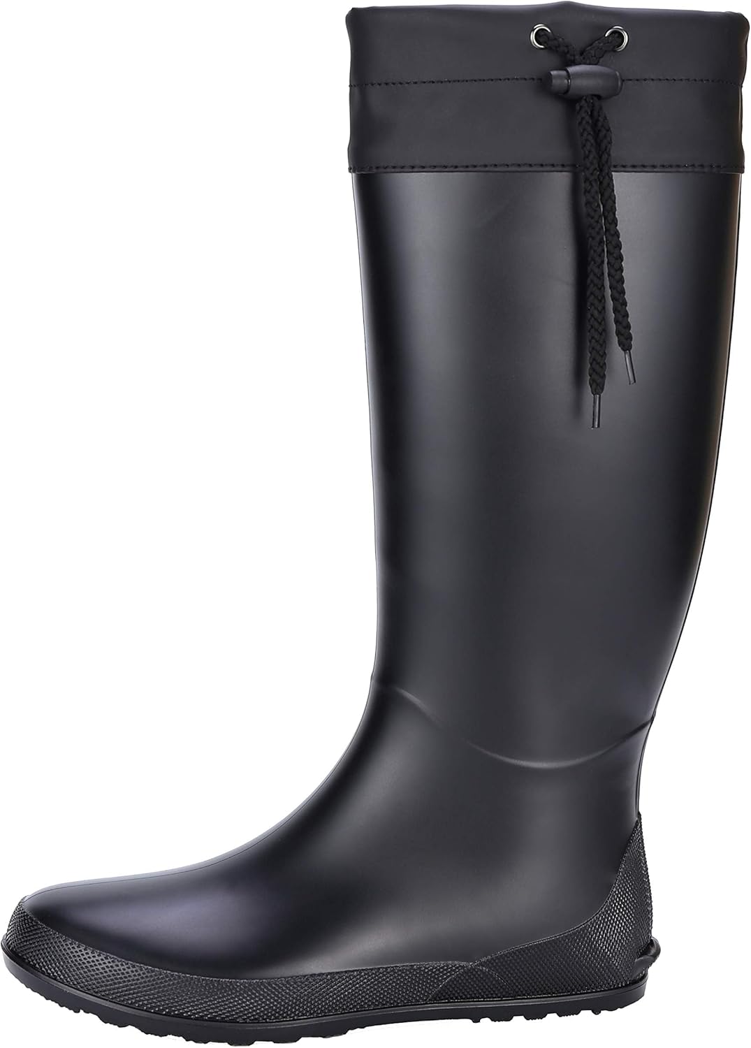 Asgard Packable Tall Rain Boots for Women Waterproof Rubber Garden Boots Ultra Lightweight Flat Mud Boots- NOT FOR WIDE CALF