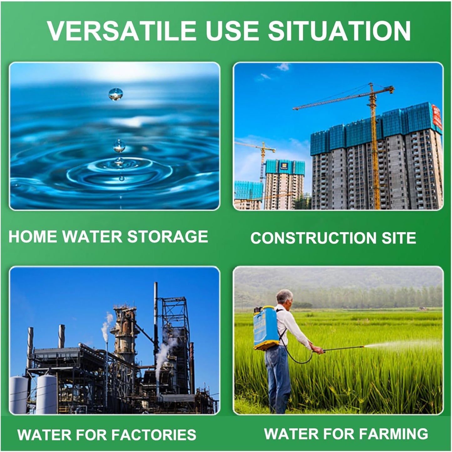 Water Storage Tank for Camping, Plastic Water Containers with Spigot for Emergency Water Storage Household Outdoor Camping Hiking Self-Driving Tour(Size:80L/21gallon)