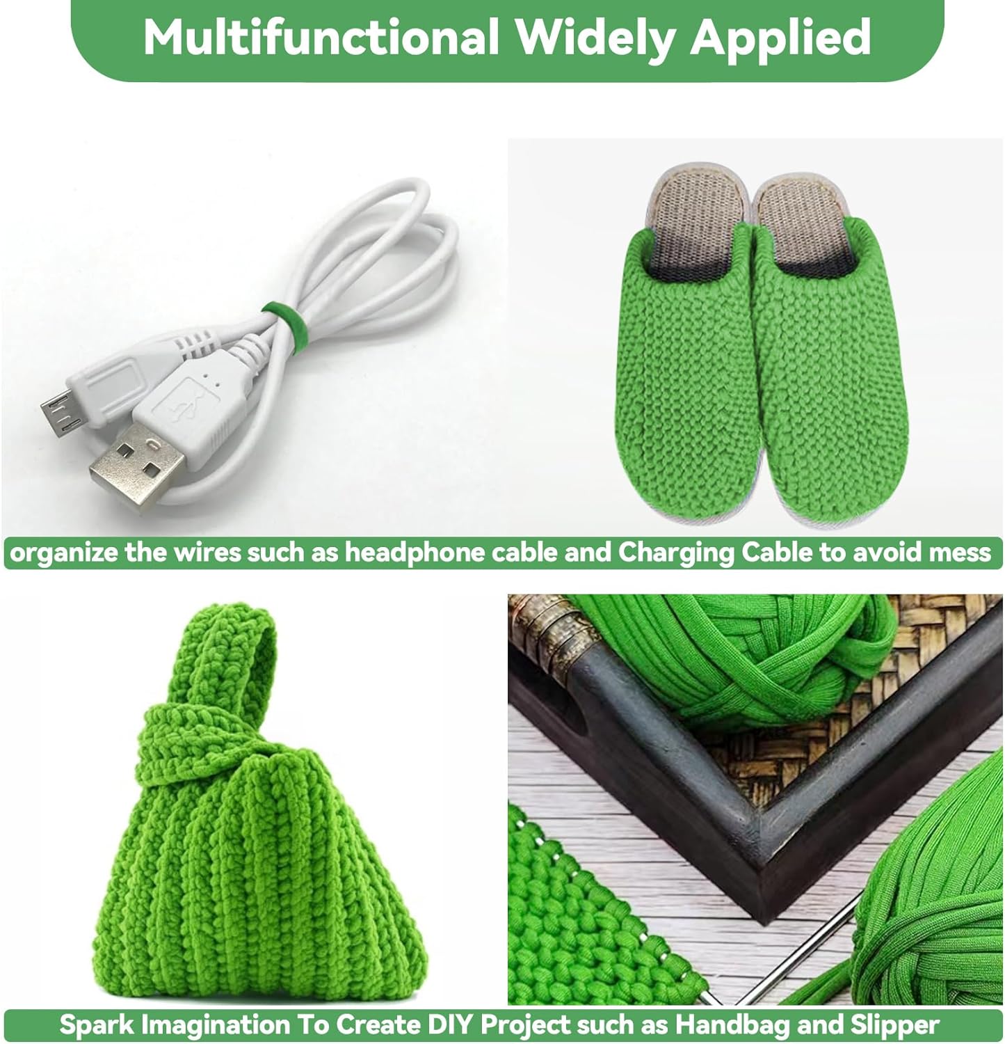 2 Pack Garden String - Plant Ties, Garden Twine, Gardening Tape, Tree Support, Stretchy Trap for Trees,Flowers,Green Soft Ties for All Plants All Gardeners(35M/Roll,115FT)