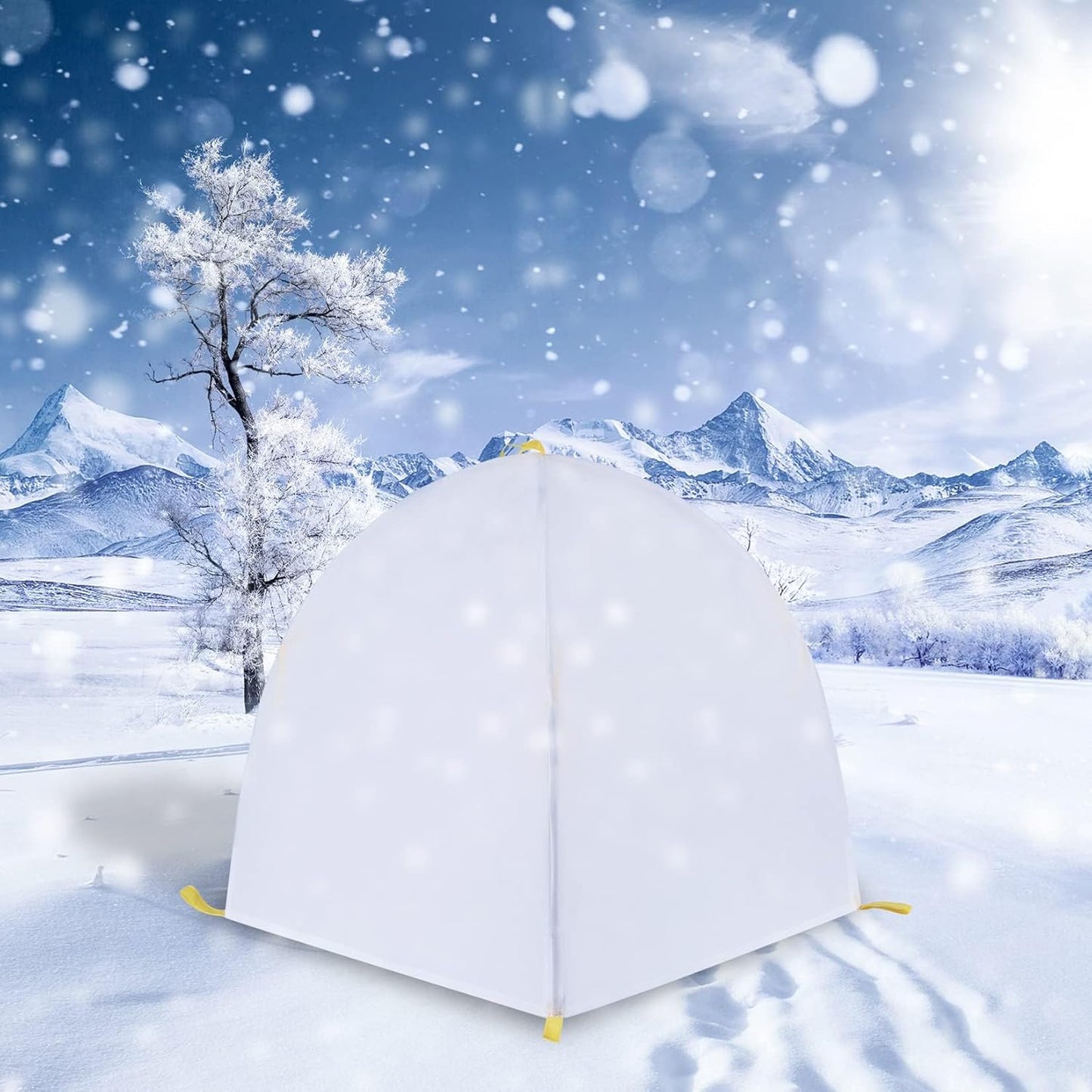 Plant Covers Freeze Protection,Plant Protector and Cover,Winter Snow & Frost Covers with Stakes,Warm Plant Tent, Protecting Fruit Tree Potted Plants and Shrub from Freezing Animals Eating.(2 Pack)