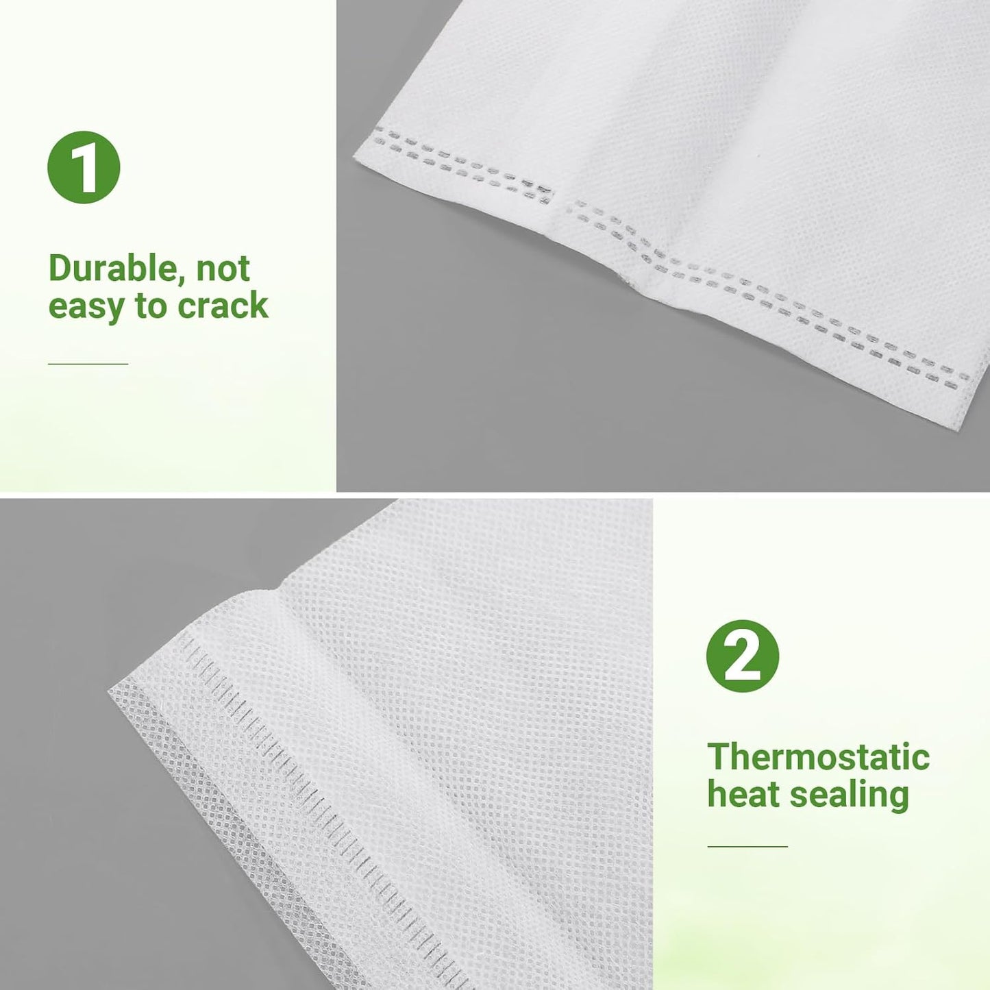 GREANER Degradable Grow Bags, 12.6"x13.4" Plant Bags for Home Garden Greenhouse Supplies, 50-Pack Large Fabric Pots for Vegetable Flower Fruits Potato Tomato Garden Seed Starting