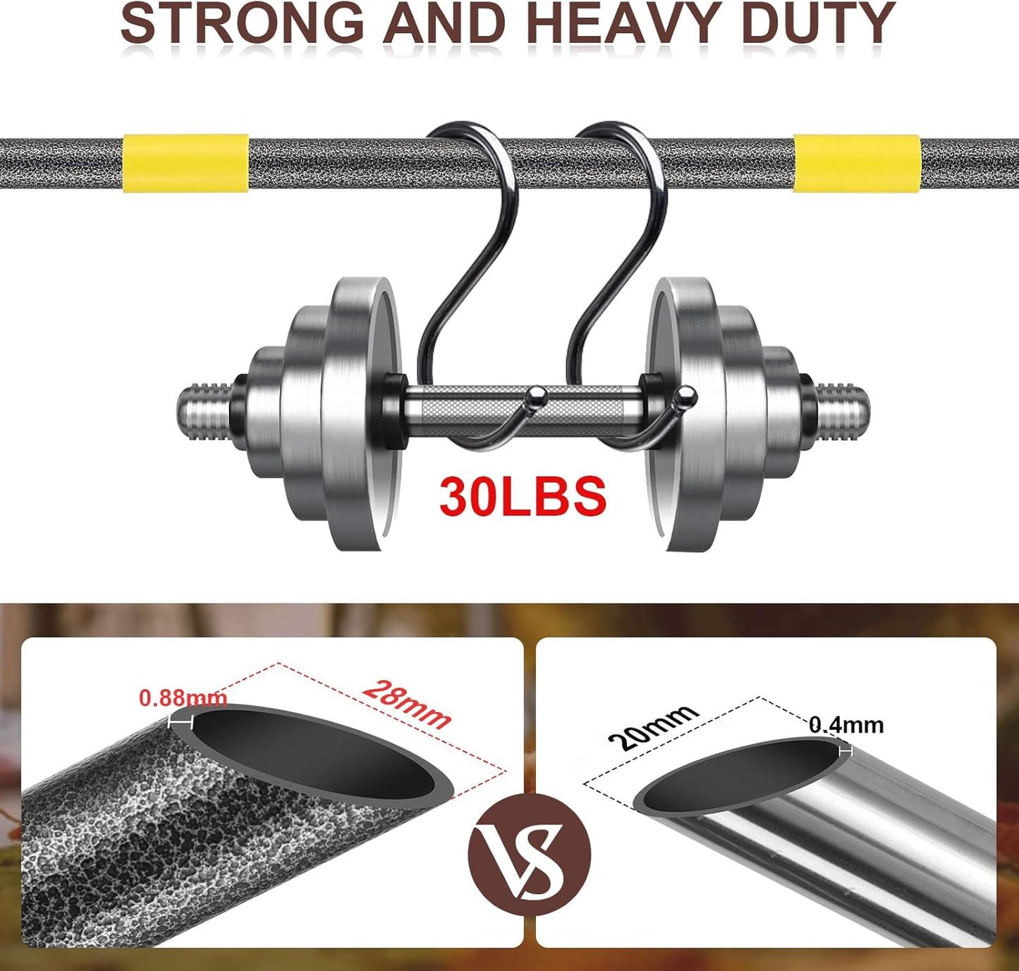 Metal Garden Rake, 5FT Rake for Leaves Lawns, 25 Metal Tines 18 inch Wide with Adjustable Handle Heavy Duty Yard Leaf Rakes for Gardening