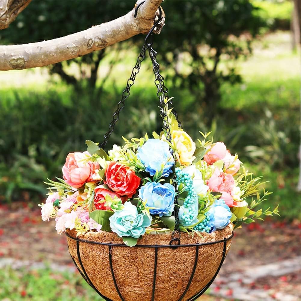 4PCS Coco Liner for Hanging Basket 18 Inch Round 100% Natural Planter Liner Replacement