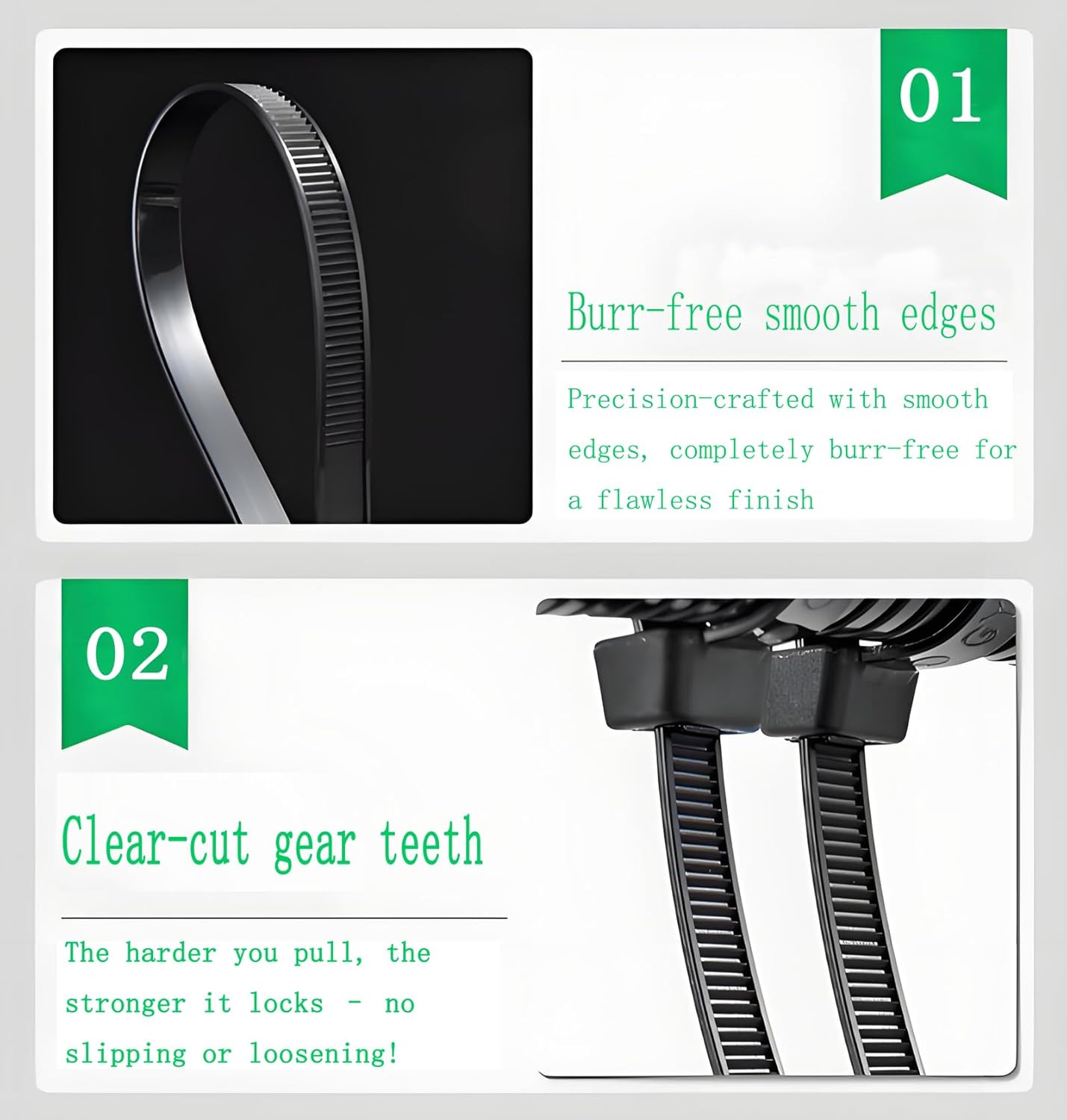 Heavy Duty 24 Inch Zip Ties, 30 Pack - Extra Long Black Cable Ties for Outdoor Use, 200 LB Tensile Strength, Durable Plastic Wire Ties