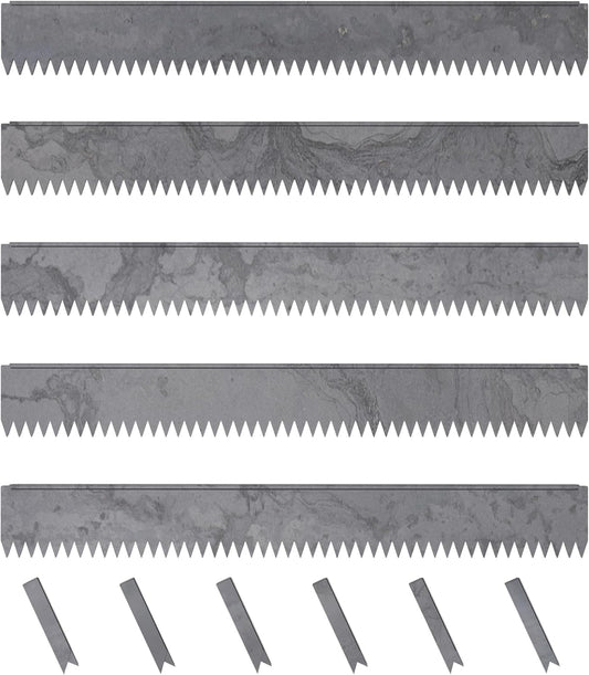 Hammer-in Landscape Edging - 48-inch Strips - 6-inch Depth 1/4-inch Rounded top COR-Ten Steel (5 Pack)
