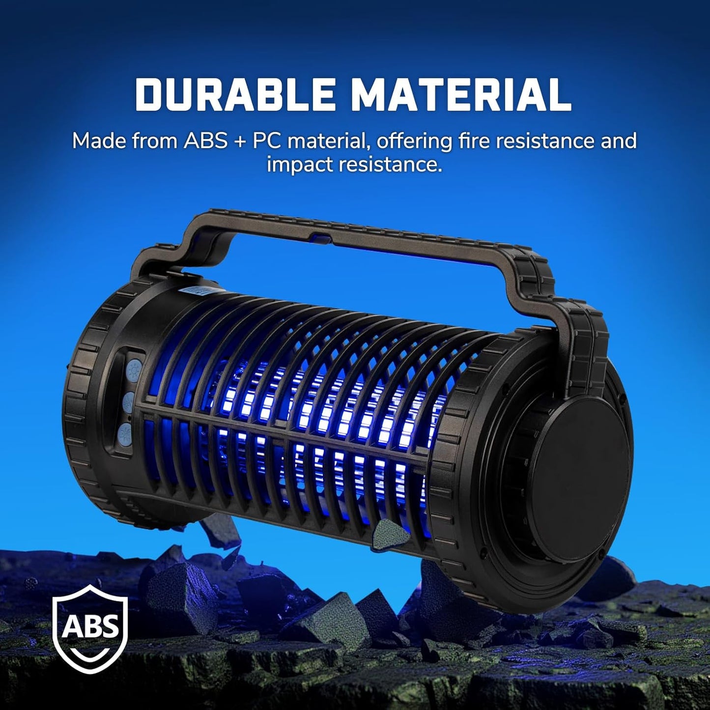 Portable Solar Powered Bug Zapper, 3 Mode (Sensor Auto/UV Light/LED) Mosquito Zapper with 4000mAh Battery, Portable Waterproof Rechargeable Fly Trap for Indoor Outdoor, Home, Patio (Black)