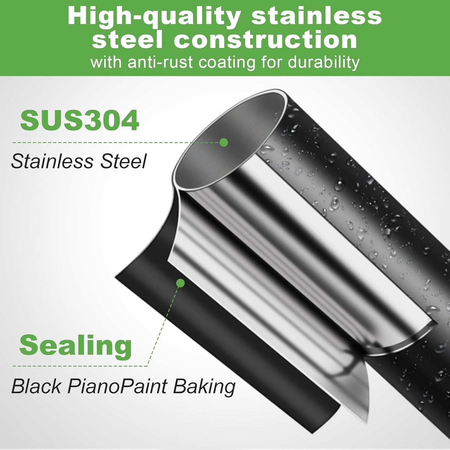 Pragmatist Bow Rake Heavy Duty 60" Metal Head Garden Rake with Adjustable Stainless Steel Handle Garden Tool for Loosening Soil Leveling Mulch Gathering Leaf