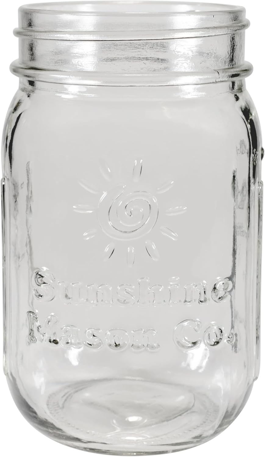 Pint Sized Glass Mason Jars with Hanger Handles (24)