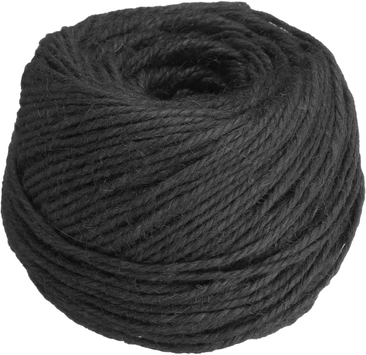 uxcell 328 Feet Natural Jute Twine String,3mm Thin Garden Twine Rope Colored Plant String Cord for DIY Art Crafts Gift Wrapping Decoration Packing Gardening Plant Hanger,Black