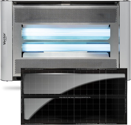 Catchmaster Vector Plasma Screened Light Trap, UV Light Fly Traps, Gnat Traps for House Indoor, Shatterproof Bulbs, UV Lamp Insect Killer, Bug Light for Commercial Kitchen, Warehouse & Restaurants
