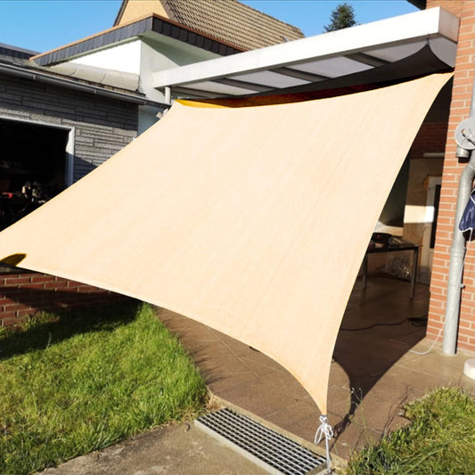 KANAGAWA 6'X24' Cream Custom Size Sun Shade Sail Rectangle UV Block Canopy Cover for Patio Backyard Lawn Garden Outdoor (Customized Available)