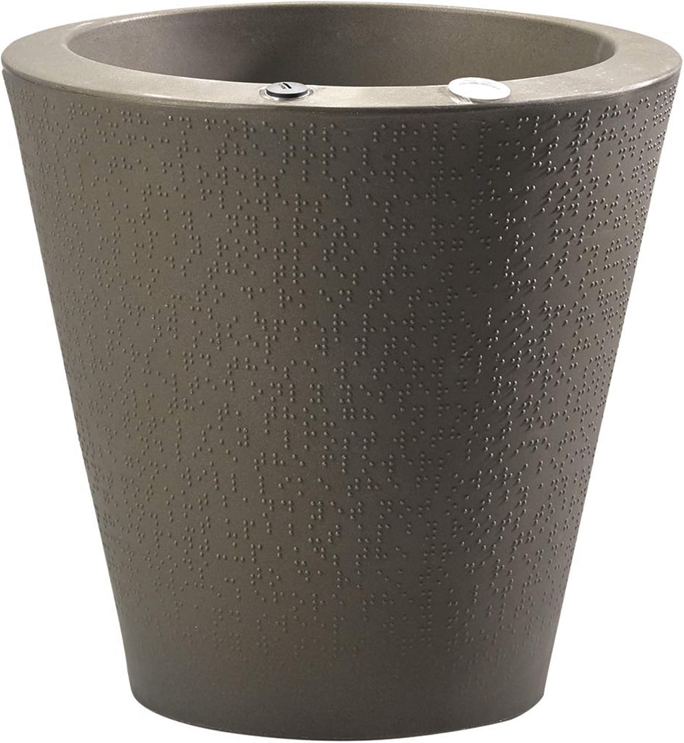 Crescent Garden Dot TruDrop Indoor/Outdoor Planter, Self-Watering Plant Pot, 26 Inches, (Old Bronze)