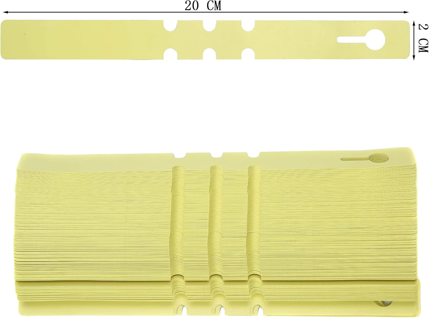 200 Pcs Yellow Plastic Plant Tags with a Marker Pen, Wrap Around Hanging Tree Tags Nursery Garden Labels Waterproof Nursery Garden Stakes, 2x20cm